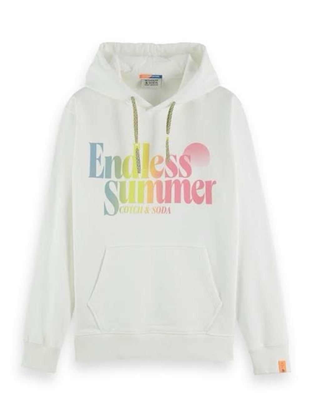 SCOTCH & SODA "Endless Summer" Garment-Dye Logo Hoodie - Size M